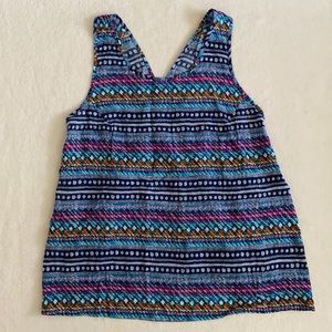 {NWT} Vera Bradley | Indigo Stripe Sleeveless Rayon Pajama Tank Top (M 8-10)
